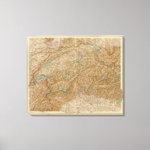 2021 Schweiz Leinwanddruck