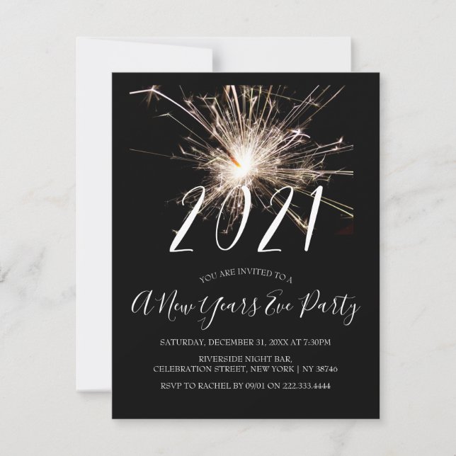 2021 | Silvester Party Einladung (Vorderseite)