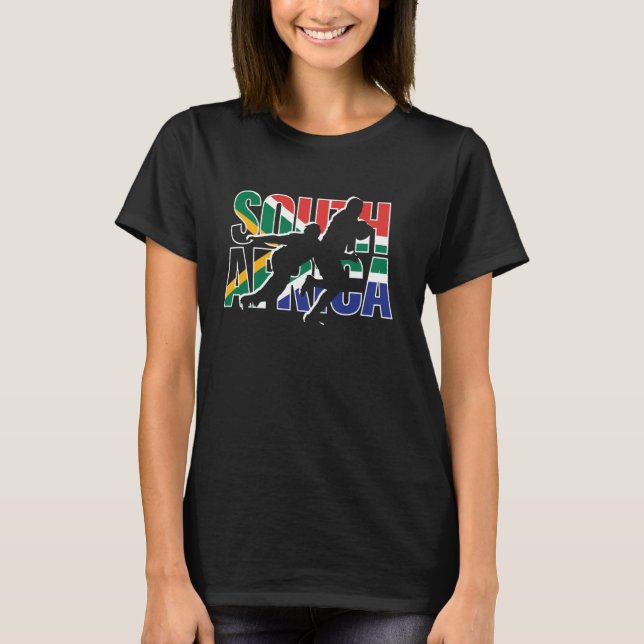 2021 South Africa Rugby Jersey Support Fans Kit T-Shirt (Vorderseite)