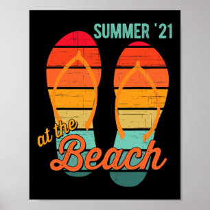 2021 Summer Family Beach - Ocean Vacation Matching Poster