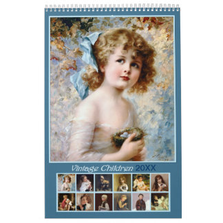 2021 Vintage Kinder Wandkalender