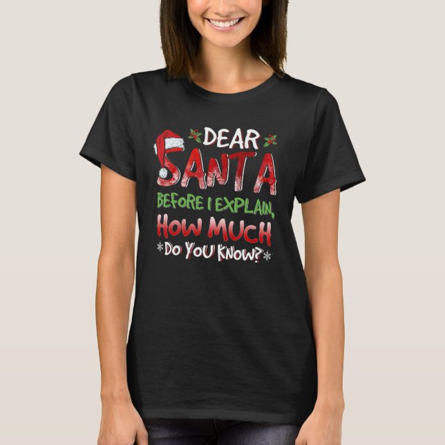 2021 Weihnachtskids Erwachsene Weihnachten kann ic T-Shirt (Vorderseite)