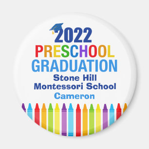 2022 Abschluss in der Vorschule Niedlich Crayon Cu Magnet