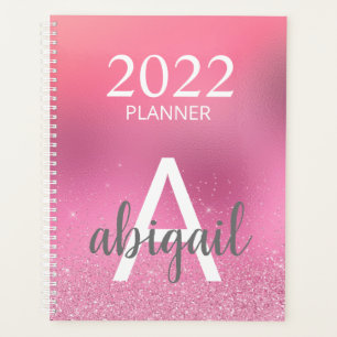 2022 Blush Pink Parties scintillant Stylish Monogr