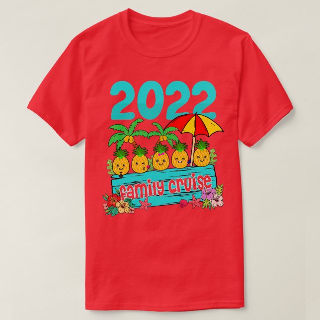 2022 Family Cruise Men Women Boys Girls Segeln T-Shirt (Design vorne)