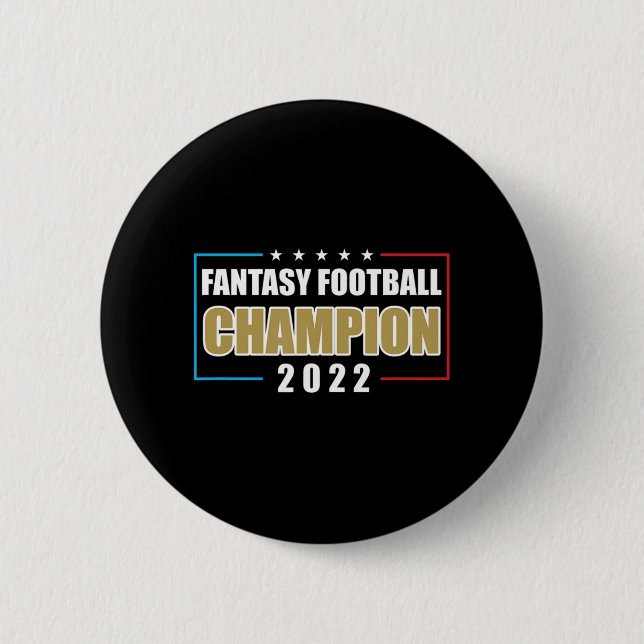 2022 Fantasy Football Champion USA Football Button (Vorderseite)