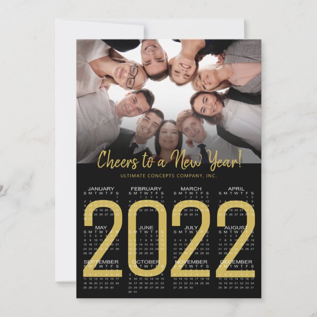 2022 Foto-KURSE Feiertagskarte (Vorderseite)