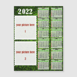 2022 Foto Personalisierter Kalender Kühlschrankmag Magnetkarte