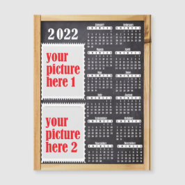 2022 Foto Personalisierter Kalender Kühlschrankmag Magnetkarte
