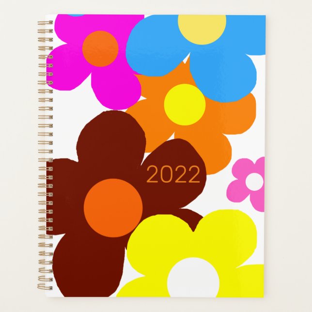 2022 Glückliche Blume Planer (Vorderseite)