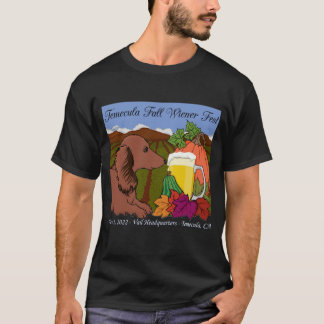 2022 Herbst-Dackel Temecula Fest T - Shirt auf Dun