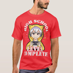 2022 High School Abschluss Boy Anime Video Games T-Shirt