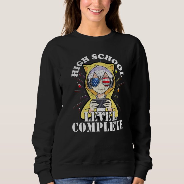 2022 High School Abschluss Gamer Sonnenbrille Amer Sweatshirt (Vorderseite)