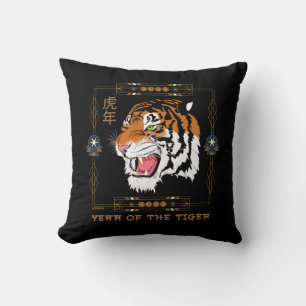 2022 JAHR DES TIGER Chinesisches Neujahrsgeschenk Kissen
