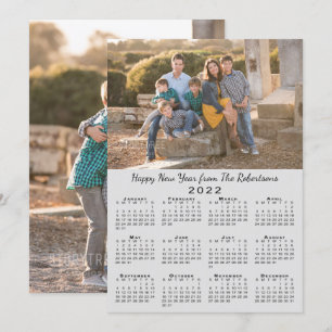 2022 Kalender Graue 2 Fotos Gefallen Neues Jahr Feiertagskarte