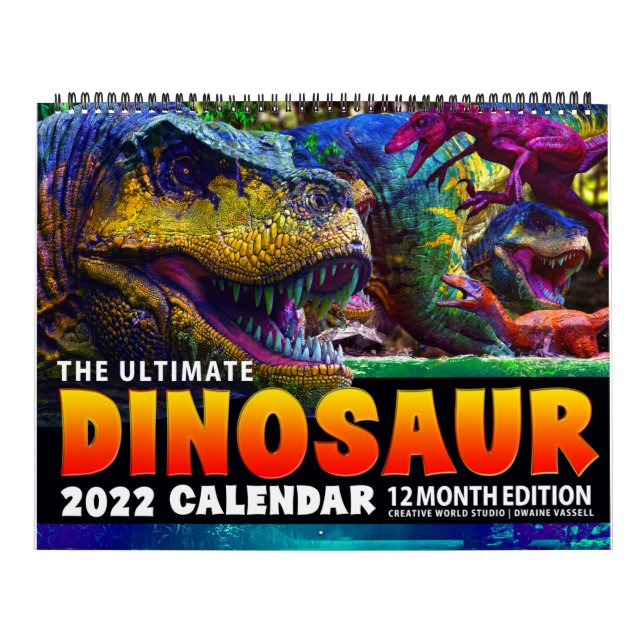 2022 KIDS DINOSAUR WALL CALENDAR:  Advent Kalender (Titelbild)
