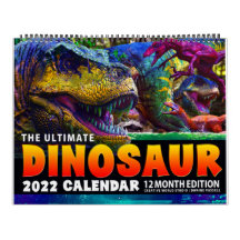 2022 KIDS DINOSAUR WALL CALENDRIER :  Avent
