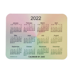 2022 La Boca Shimmer Kalender von Janz 3x4 Magnet