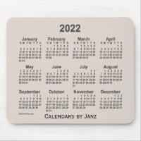2022 La Boca Smoke Calendar von Janz Mouse Pad