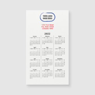 2022 Magnetischer Kalender mit Ihrem Logo Magnetkarte