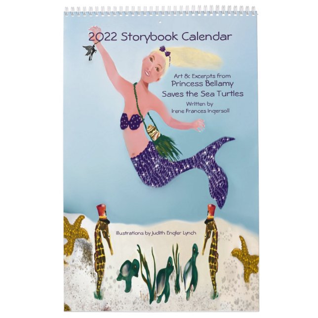 2022 Meerjungfrau und Meeresschildkröten Storybook Kalender (Titelbild)