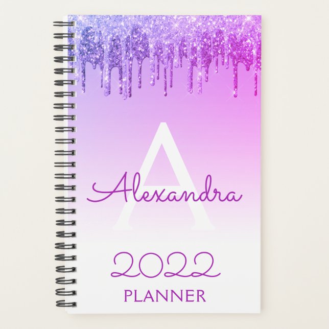 2022 Monogramme à étincelles de Parties scintillan (Devant)