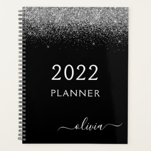 2022 Noir Paillettes Argentées Monogramme Luxe Mod