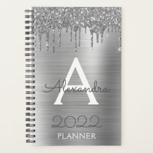 2022 Pailleté Argenté Glam Monogramme Moderne