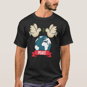 2022 Peace Global Peace International Unity Liebe T-Shirt