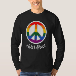 2022 Peace Global Peace International Unity Liebe T-Shirt