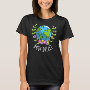 2022 Peace Global Peace International Unity Liebe  T-Shirt