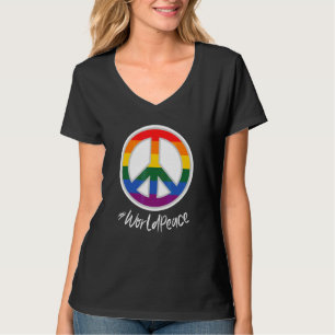 2022 Peace Global Peace International Unity Liebe  T-Shirt