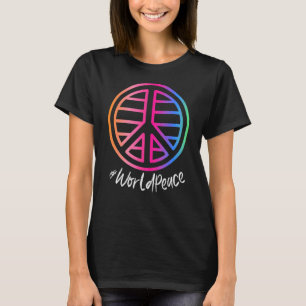 2022 Peace Global Peace International Unity Liebe T-Shirt
