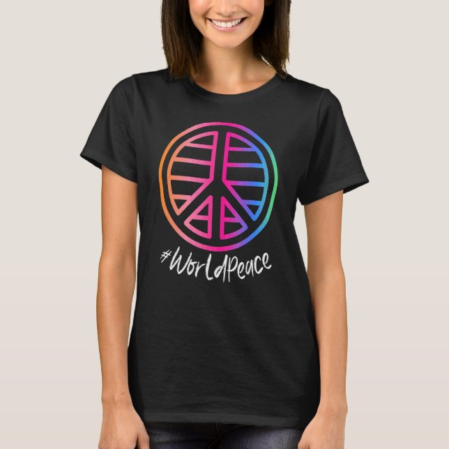 2022 Peace Global Peace International Unity Liebe  T-Shirt (Vorderseite)