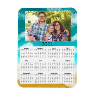 2022 Personalisierter Fotokalender Mini Magnet