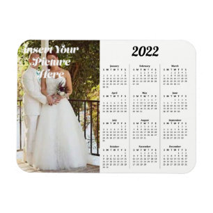 2022 Personalisiertes Foto Kalender Hor Magnet