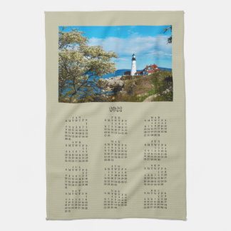 2022 Portland Head Maine Lighthouse Calendar Geschirrtuch