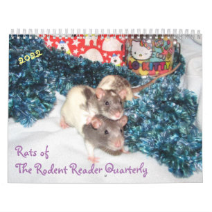 2022 Rats de The Rodent Reader Calendrier E