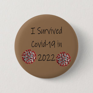 2022 überlebte ich Covid-19! Button