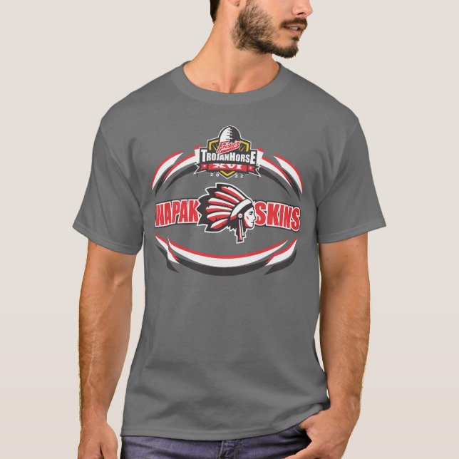 2022 Wapak Skins Trojan Horse Tournament Team T-Shirt (Vorderseite)