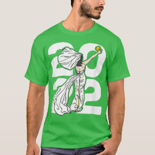 2022 Wedding Bride Throwing Bouquet Jubiläum 2 T-Shirt