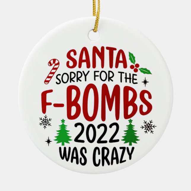 2022 Weihnachtsschmuck SVG, Covid, Funny Xmas (Vorne)