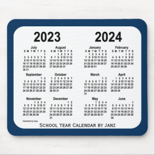 2023-2024 Polizei-Kasten-blauer Schulkalender Mousepad