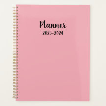 2023-2024 rose Planificateur mensuel/hebdomadaire