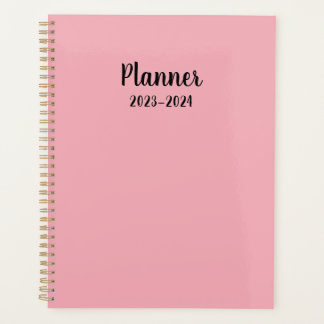 2023-2024 rose Planificateur mensuel/hebdomadaire