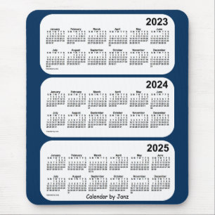 2023-2025 Police Box Blue 3 Year Calendar by Janz Mousepad