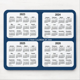 2023-2026 Polizeikasten Blue 4 Year Calendar by Ja Mousepad
