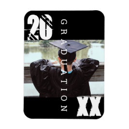 2023 Abschluss Typografie Fett Foto Magnet