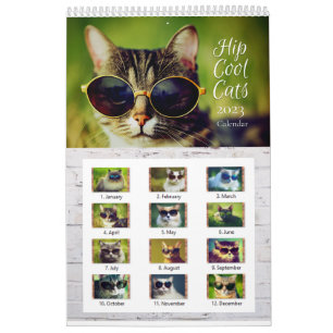 2023 Angesagter Cooler Cats-Wallenkalender Kalender