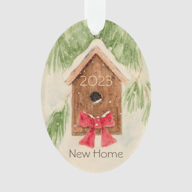 2023 Bird House Nouveau Ornement (devant)